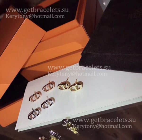 Luxury Replicated Hermes Chaine D’Ancre Earrings in Rose Gold