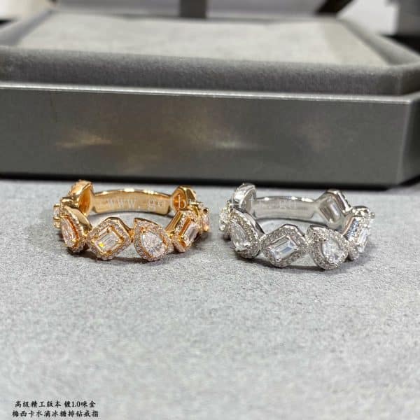 Messika My Twin Wedding Diamond Ring Rose Gold/White Gold