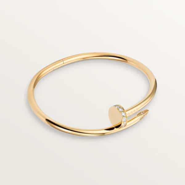 Premium replica Cartier Juste Un Clou Bracelet Yellow Gold Diamonds