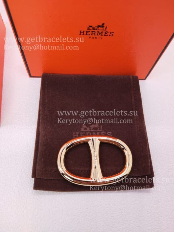 Design Classy Hermes Chaine D’Ancre Scarf Ring/Buckle in White Gold/Yellow Gold/Rose Gold