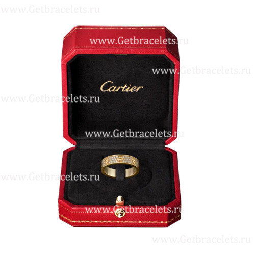 Replica Cartier Love Wedding Band With Diamond-Paved Yellow Gold B4083300