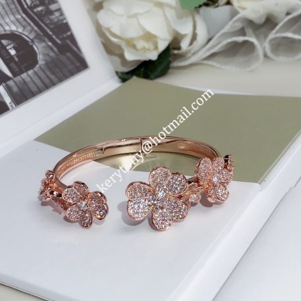 High-quality Van Cleef Arpels Frivole Bracelet-1 7 Flowers Yellow Gold/White Gold/Rose Gold With Diamond