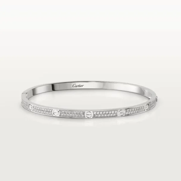 New Cartier Love Bracelet SM White Gold With Diamonds N6710817