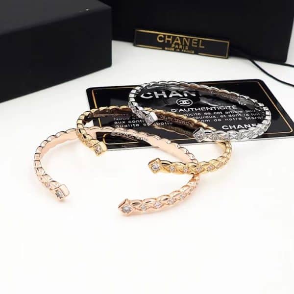 COCO Crush Narrow Bracelet With Diamons Yellow Gold/White Gold/Rose Gold