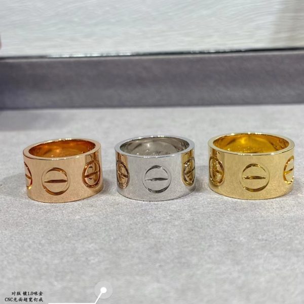 Ca*t*er Extra Large Love Ring Yellow Gold/Rose Gold/White Gold B4227800