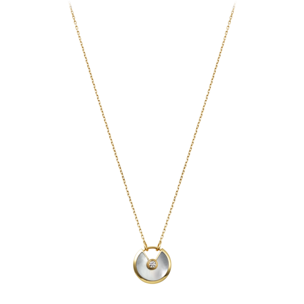 Amulette De Cartier Necklace Yellow Gold, Diamond, White Mother-Of-Pearl B3047500