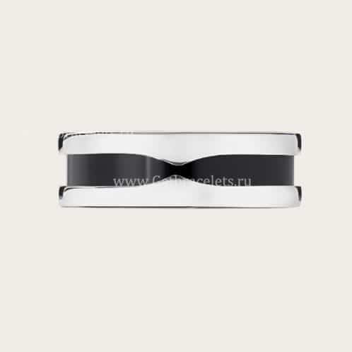Save The Children One-band Sterling Silver Ring with Black Ceramic