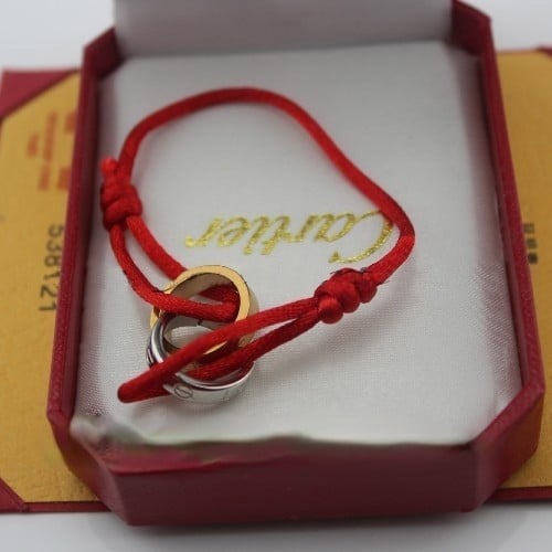 Replica Cartier Love Bracelet Pink Gold White Gold Red Crod