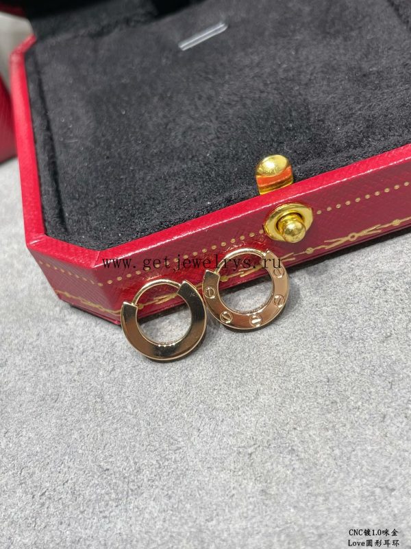 Cartier Love Earrings B8301422 Yellow Gold/Rose Gold/White Gold