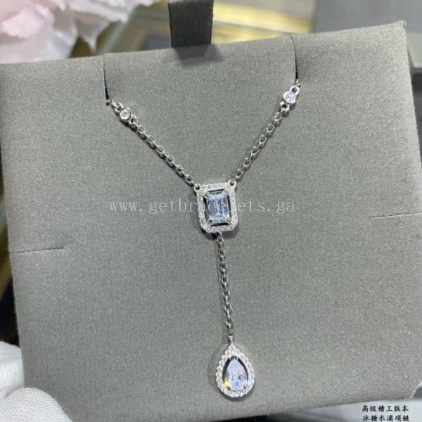 Messika My Twin Tie For Her Diamond Necklace White Gold/Rose Gold