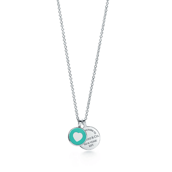Return To Tiffany Double Round Pendant Necklace Wholesale Valentines Day Gift