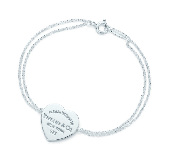 Return To Tiffany Dual Chain Heart Tag Bracelet Silver/Rose Gold/Yellow Gold Party Style Women Fine Jewelry Malaysia GRP06398