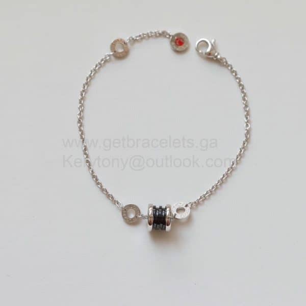 Save the Children Bracelet in Sterling Silver and Black Ceramic Copy