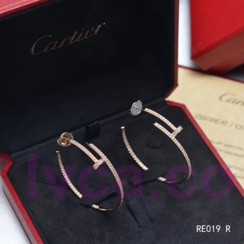 Replica Cartier Juste Un Clou Earring 18K Pink Gold With Diamonds N8515009