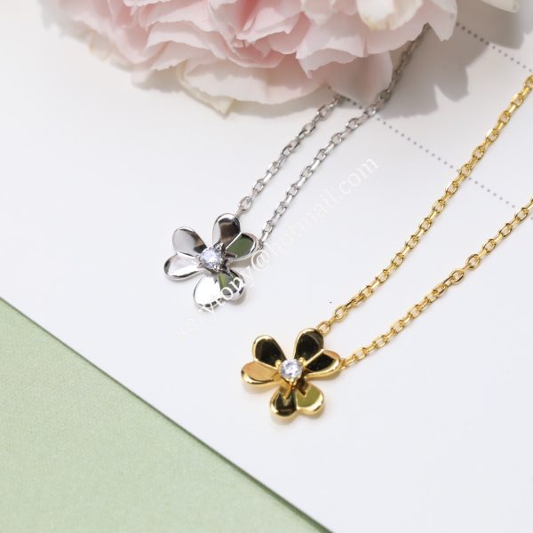 2021 Best Price Van Cleef Arpels Frivole Pendant Yellow Gold/White Gold/Rose Gold With Diamond Replica