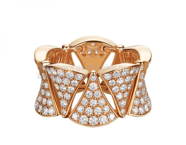 DIVAS’ Dream Ring in Rose Gold with Full Pave Diamonds