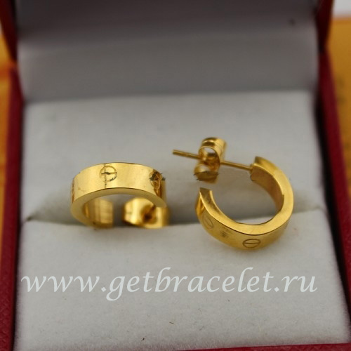 Premium replica Cartier Love Earrings Yellow Gold B8028800