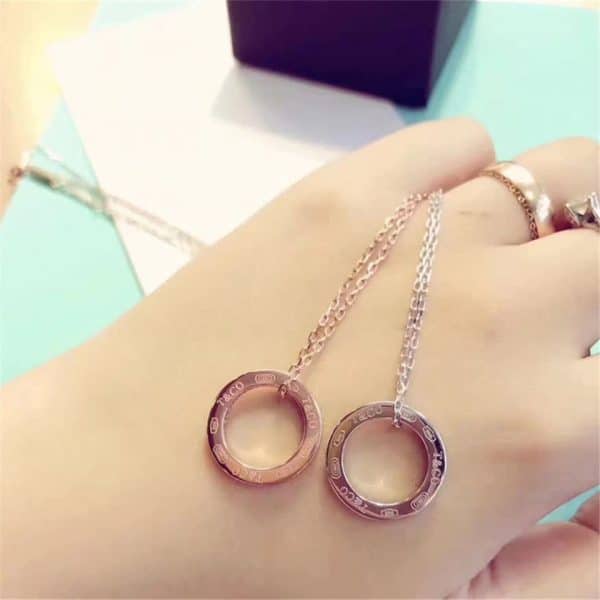 Premium replica Tiffany 1837 Circle Pendant Necklace Jewelry High Quality America GRP03140
