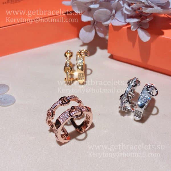 Hermes Collier de Chien Rings With Diamonds Yellow Gold/White Gold/Rose Gold Fine Jewellery England Sale