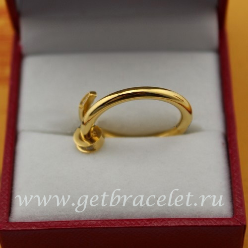 Premium replica Cartier Juste Un Clou Ring Yellow Gold Diamonds