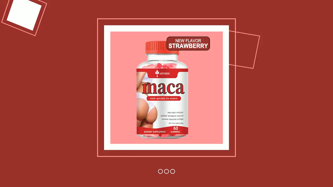 Aoesofe New Strawberry Flavored Maca Root Gummies