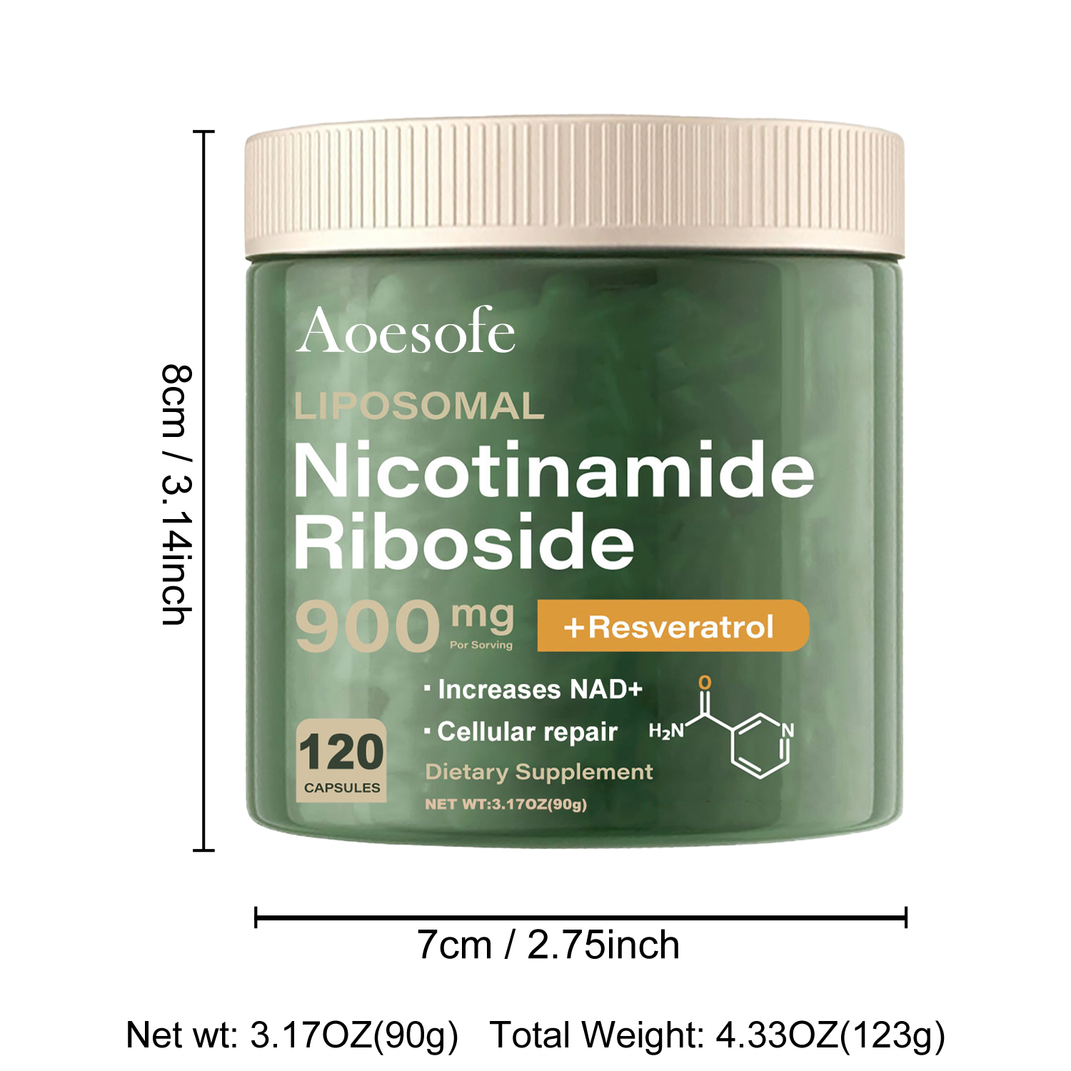 High Energy Liposomal Nicotinamide Riboside NAD+ Booster