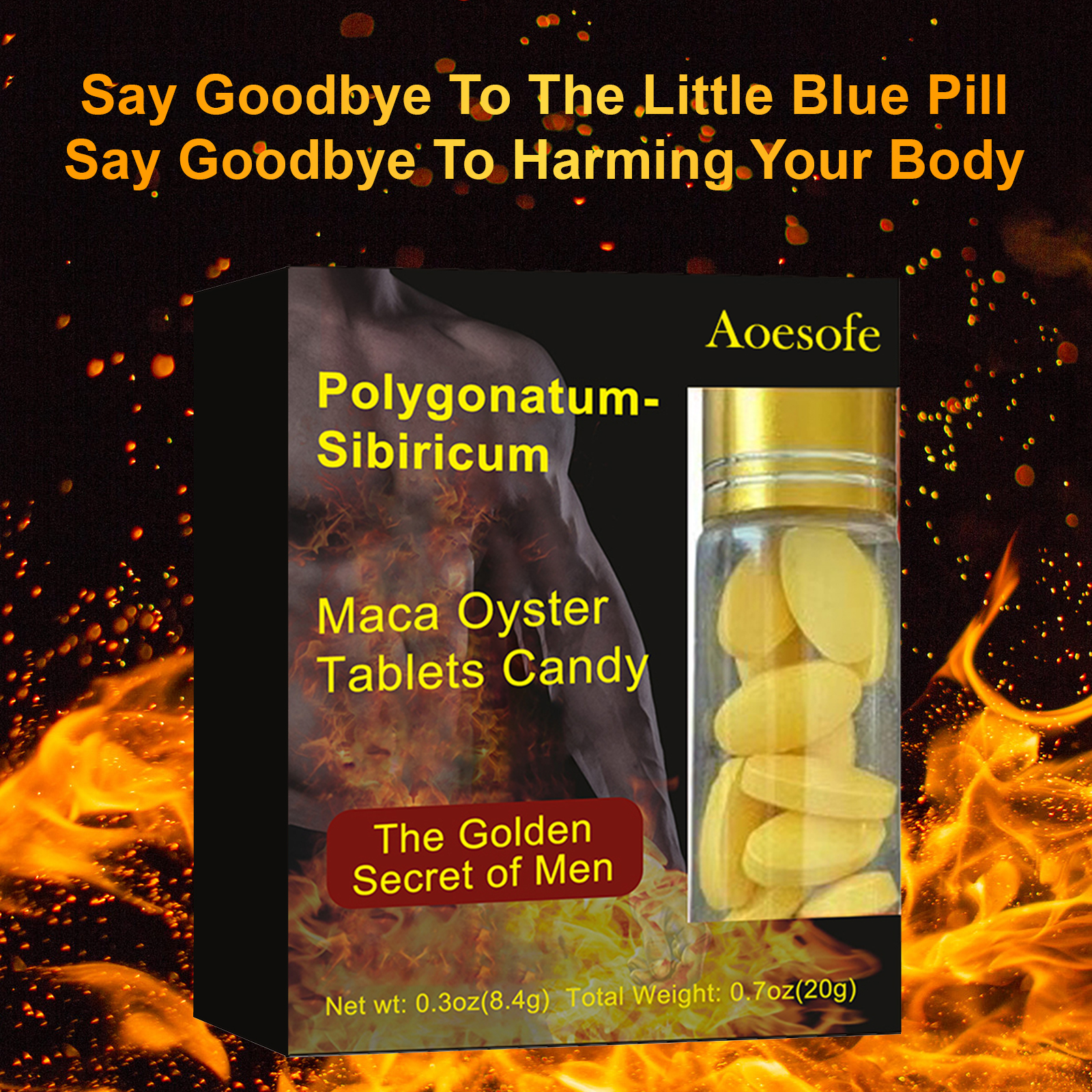 Polygonatum-Sibiricum Maca Oyster Extract Tablet Candy