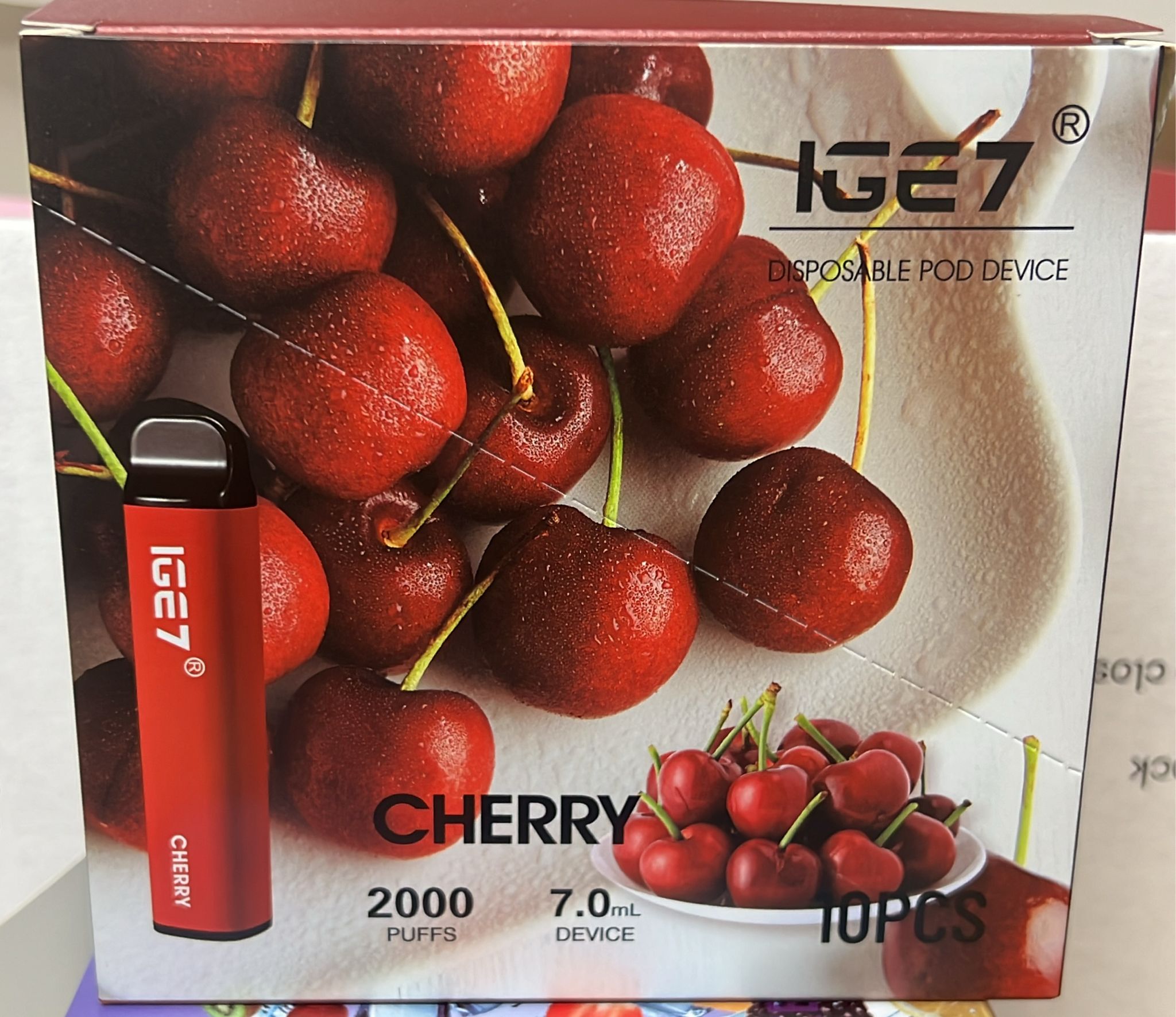 IGE7 e-cigarette 2000 puffs 【Multiple Flavors - Randomly Shipped】