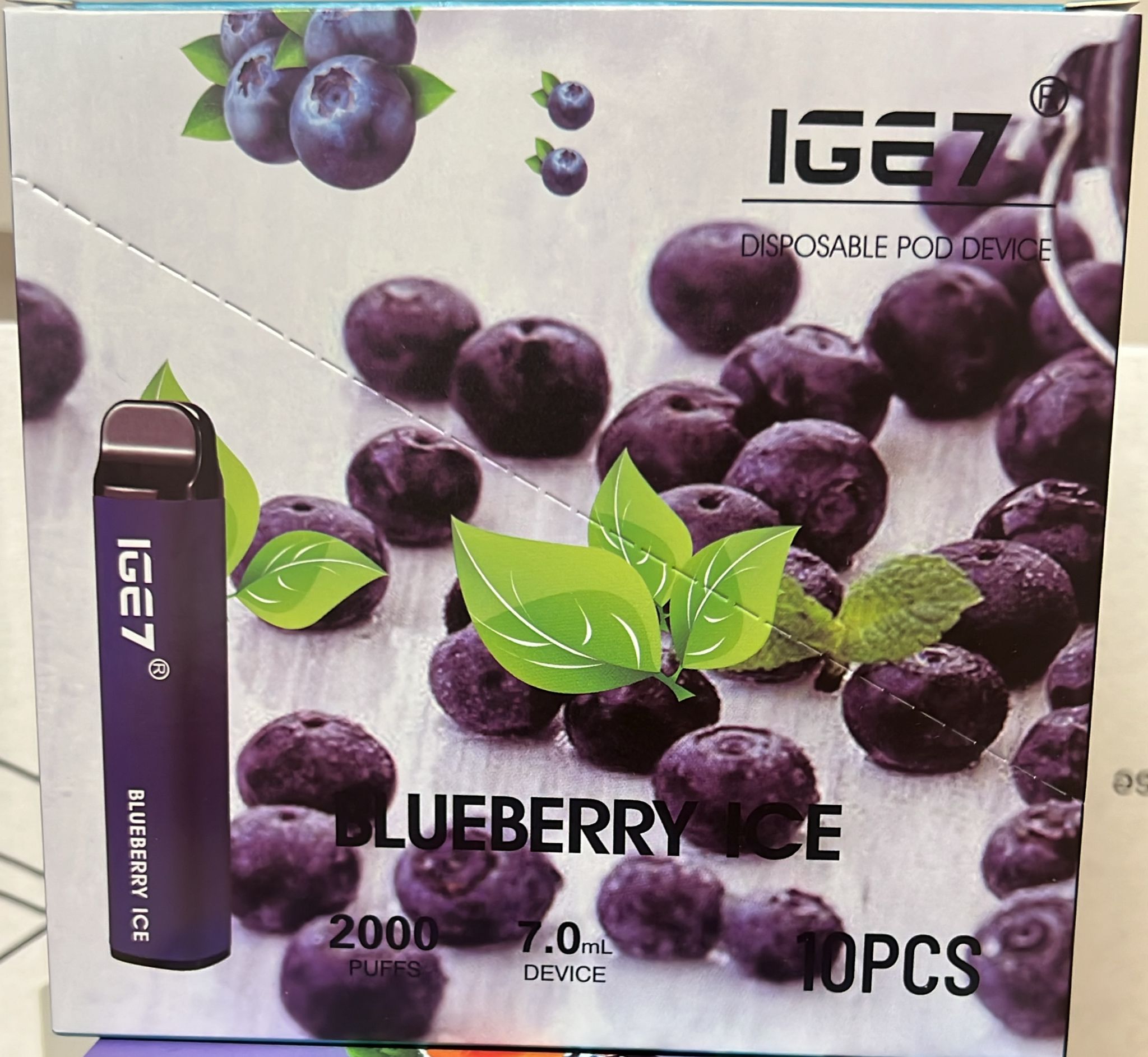 IGE7 e-cigarette 2000 puffs 【Multiple Flavors - Randomly Shipped】