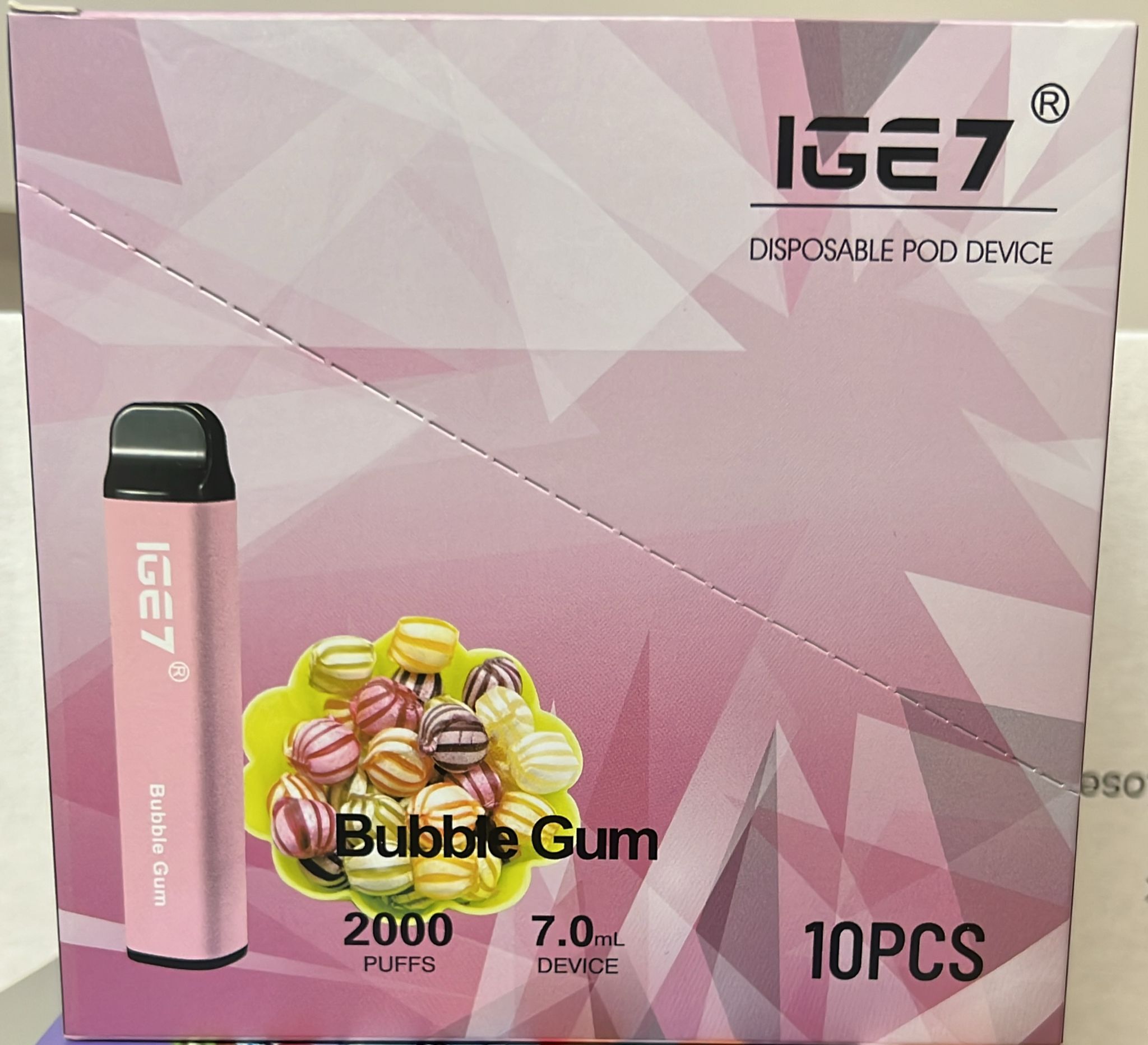 IGE7 e-cigarette 2000 puffs 【Multiple Flavors - Randomly Shipped】