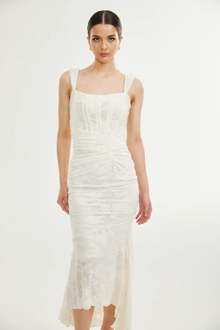 Charlotte floral jacquard maxi dress