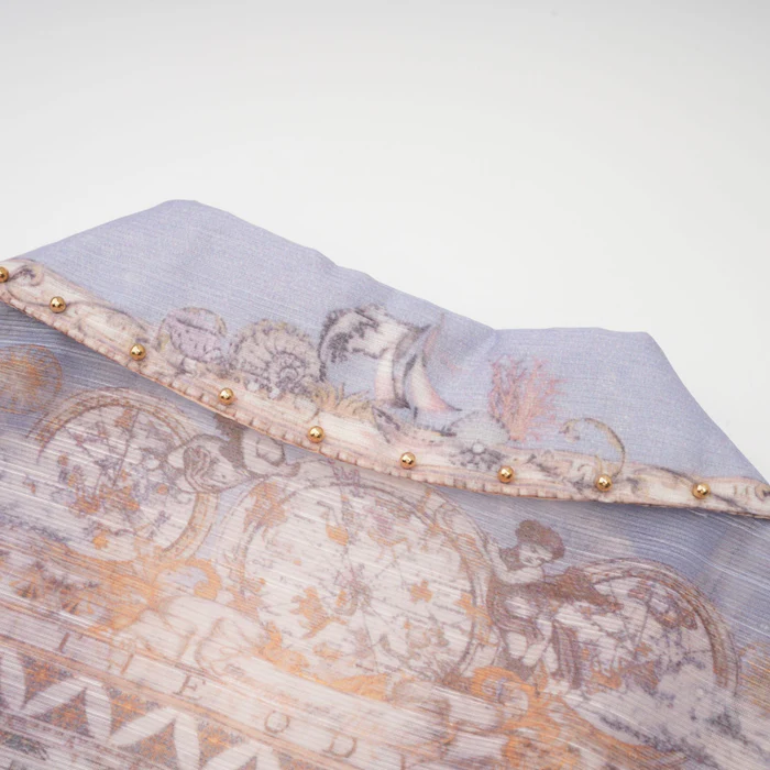 Joséphine belted V-neck mini dress