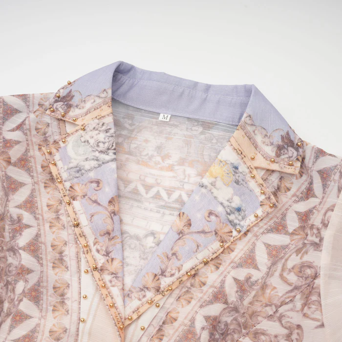 Joséphine belted V-neck mini dress