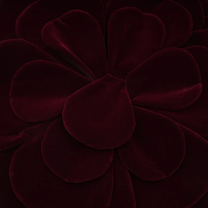 Azura floral-appliqué mini dress in Red