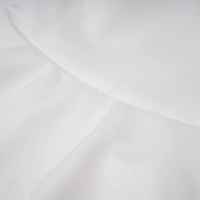 Lucie white petal-layered strapless corset mini dress