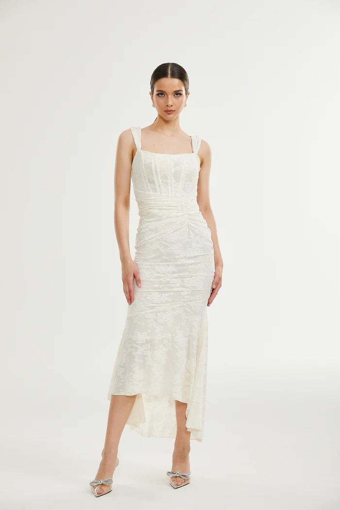 Charlotte floral jacquard maxi dress