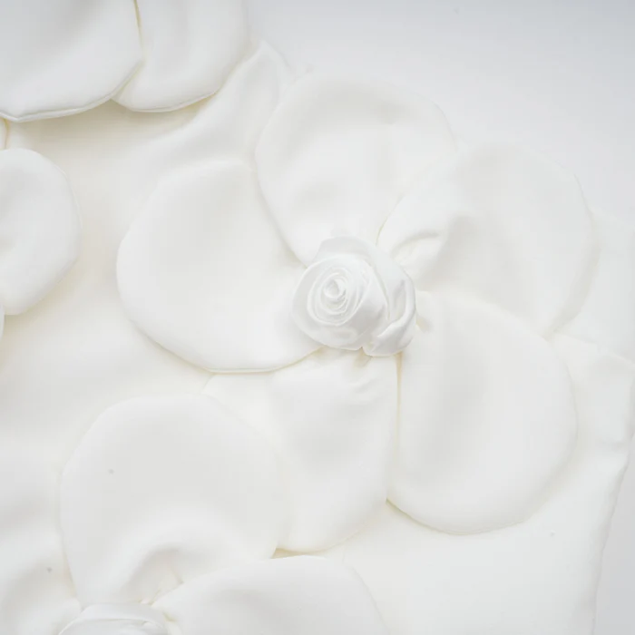 Liane floral off-shoulder mini dress in White