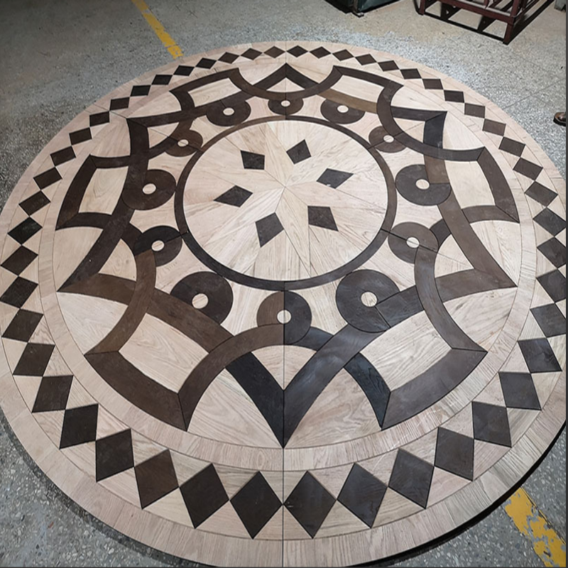 Artistic parquet multi-layer solid wood composite flooring