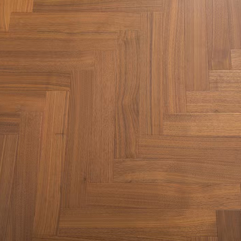 Multilayer solid wood chevron flooring