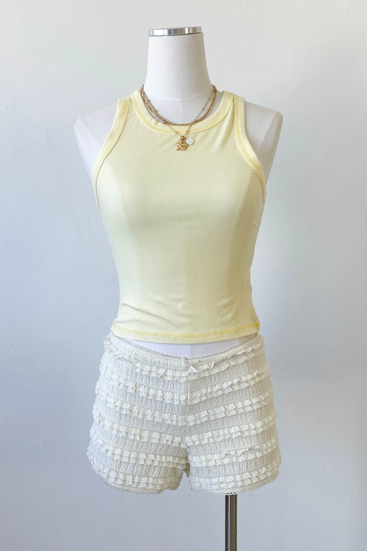 Sleeveless Ribbed Top