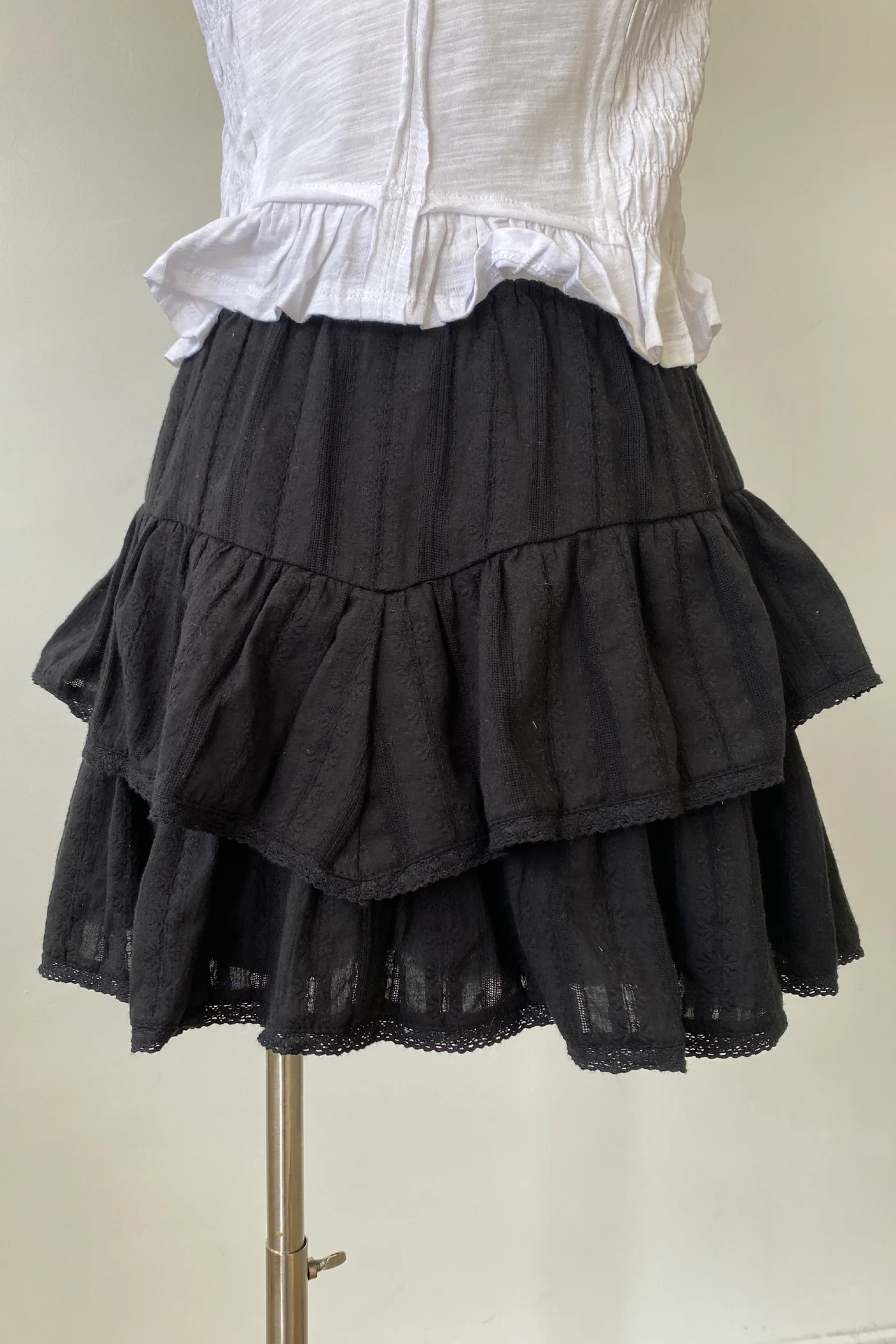 Tiered Ruffle Mini Skort