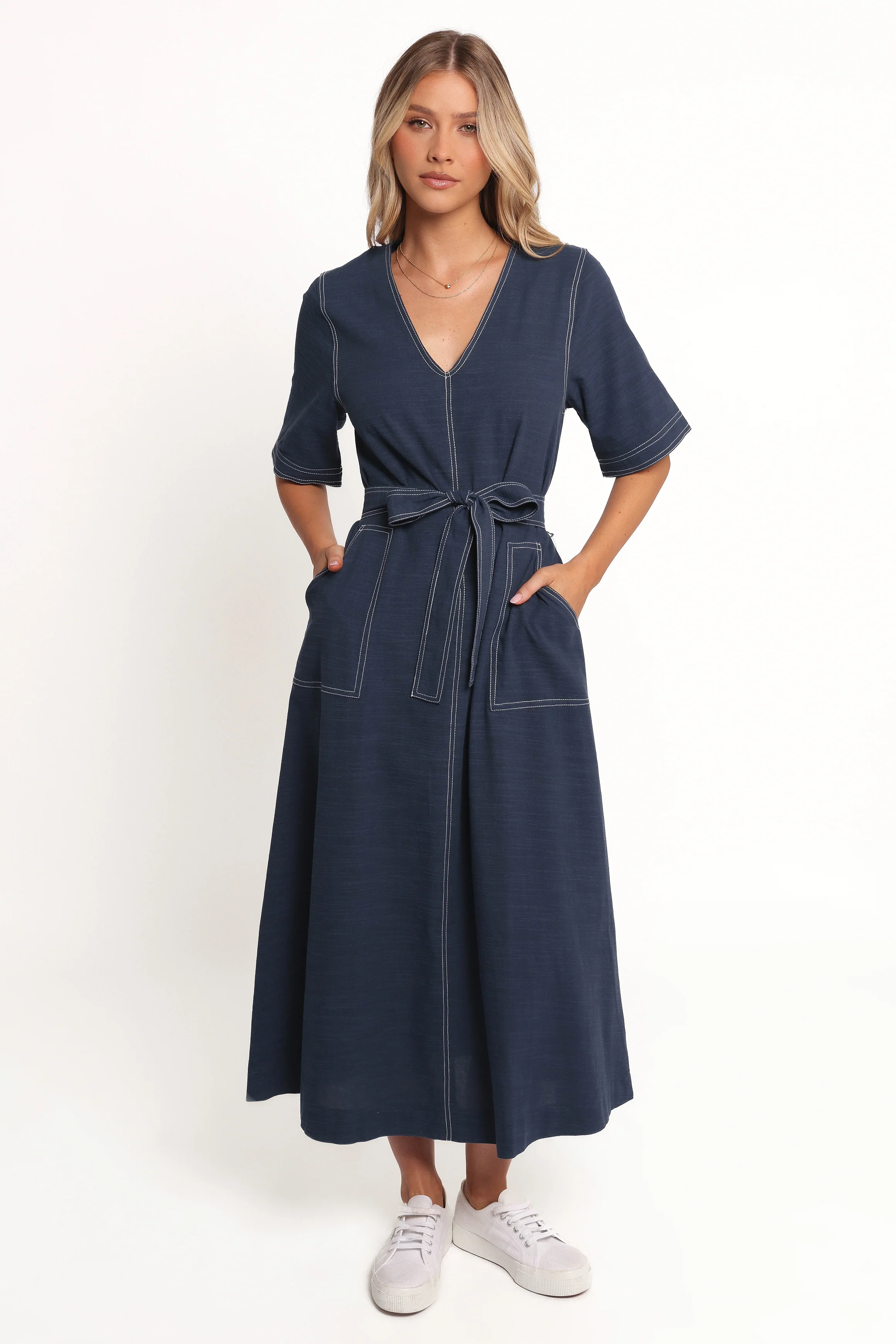 Kade Midi Dress - Blue