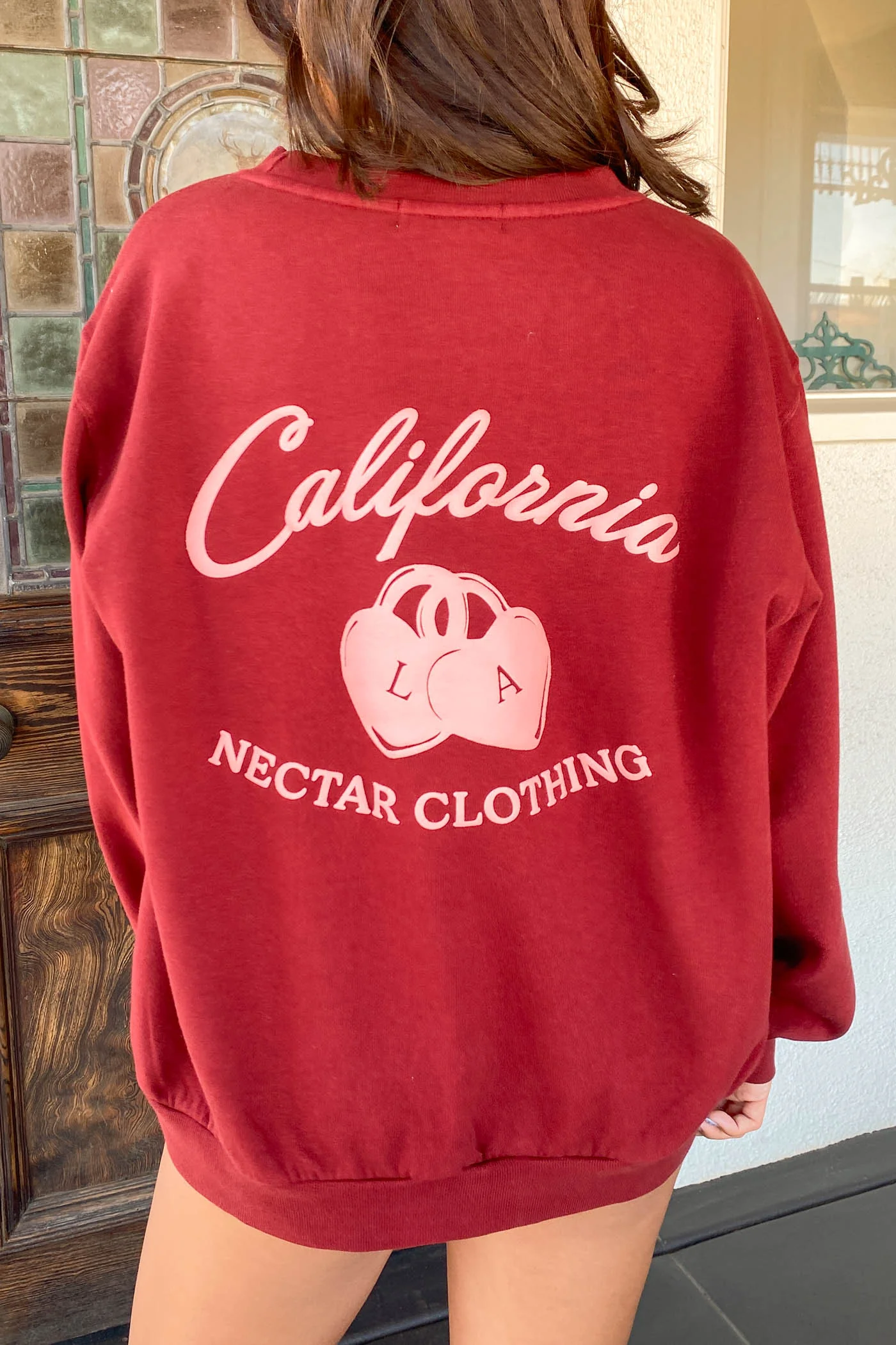 Locket Puff Print Graphic Sweatshirt