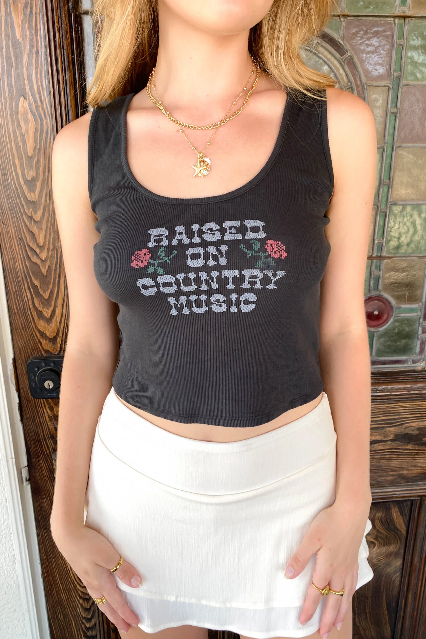 Country Music Graphic Tank Top