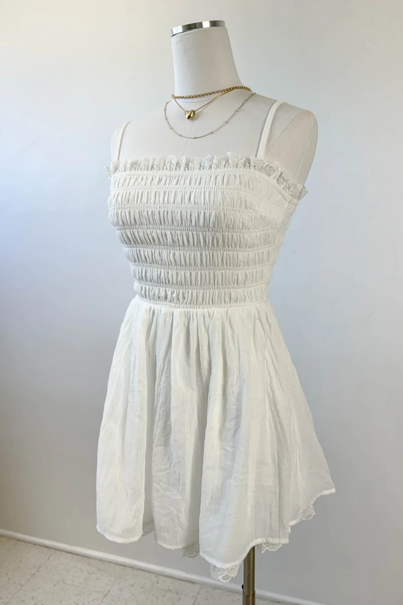 Smocked Mini Cami Dress