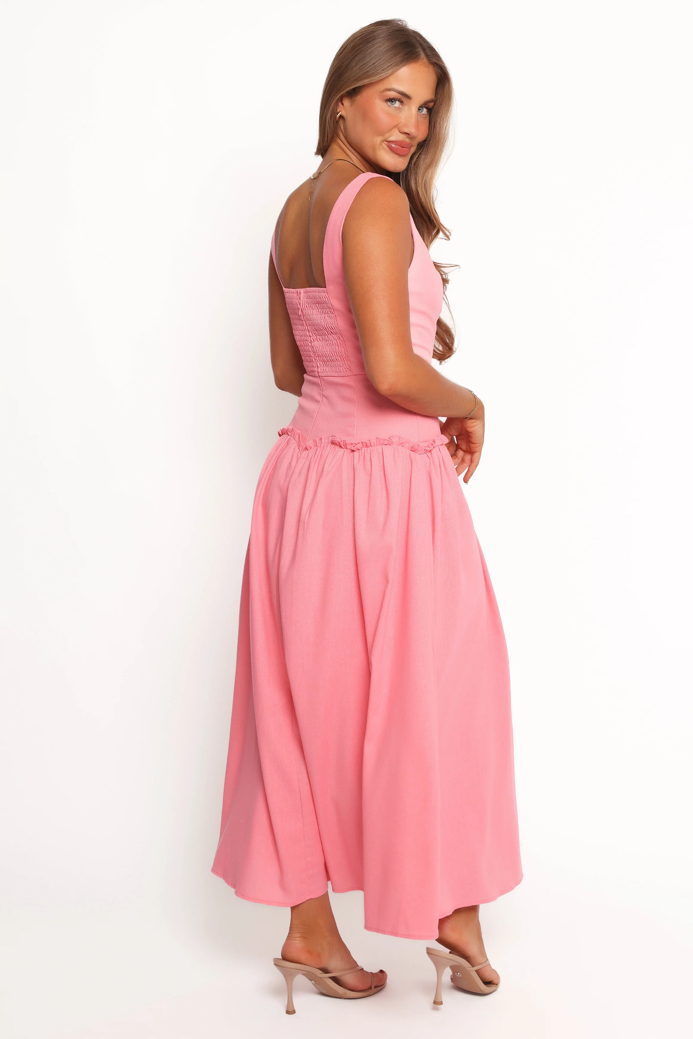 Clover Midi Dress - Pink