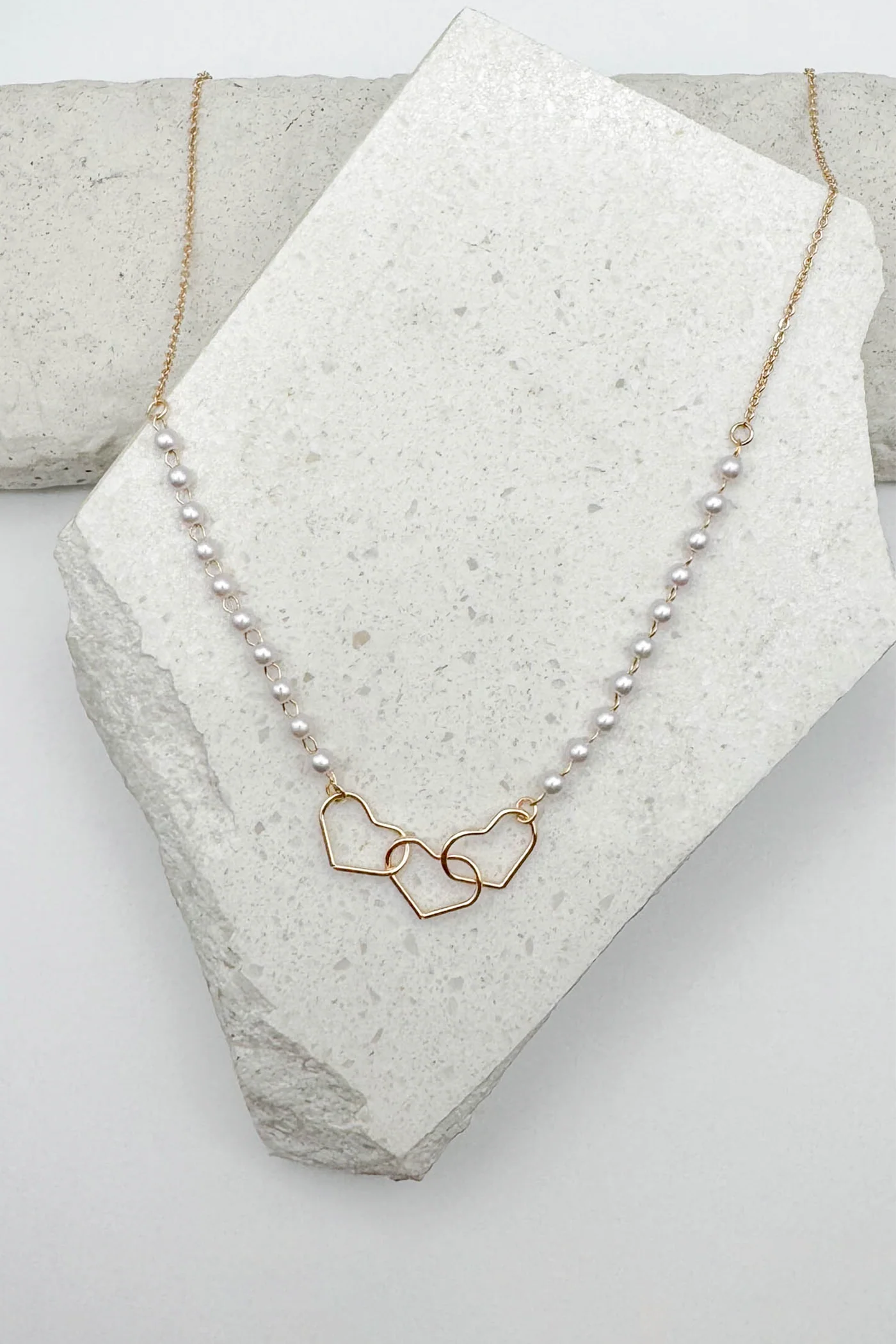 Dainty Heart Link Necklace