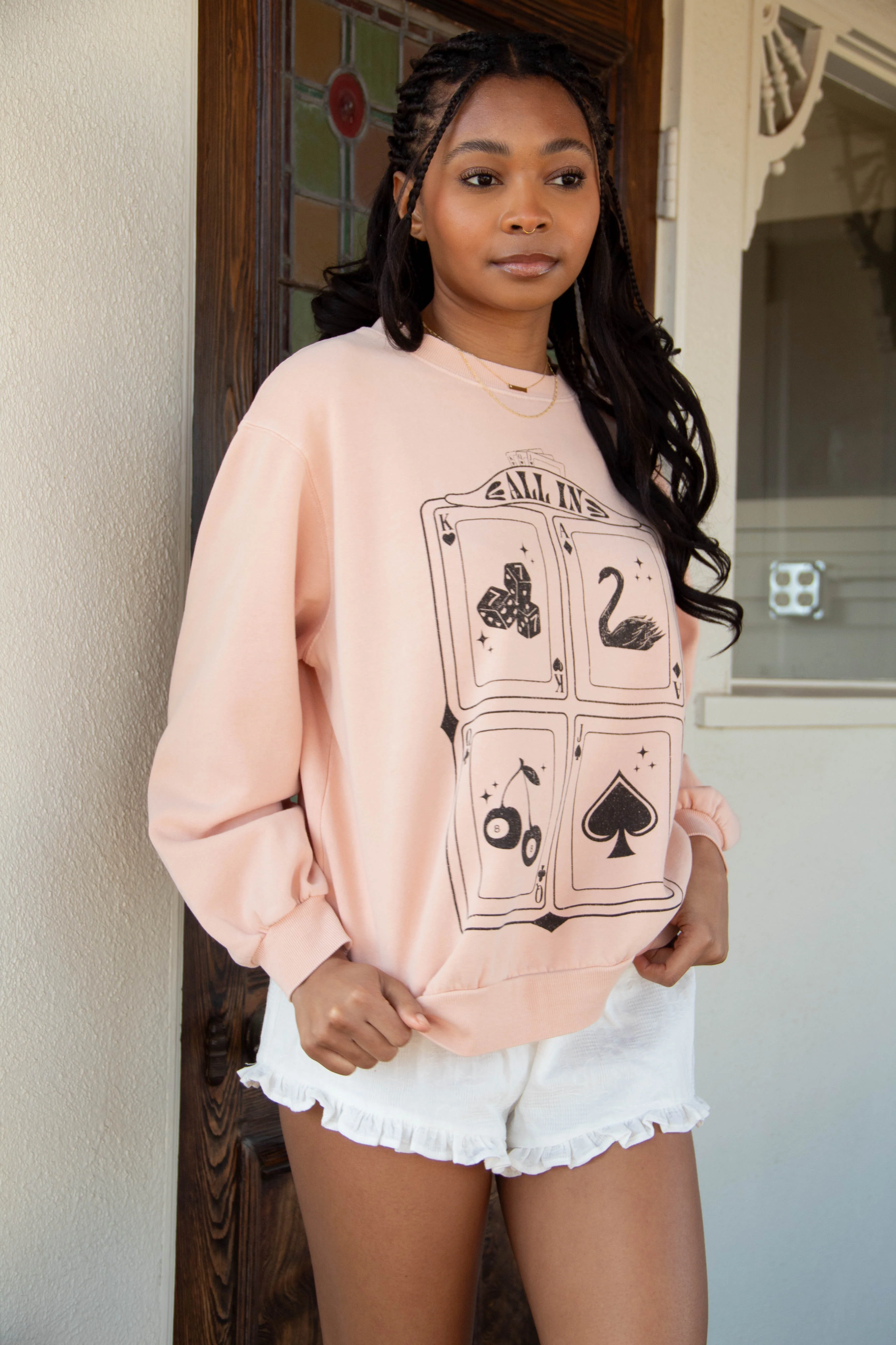 All In Graphic Crew Sweatshirt
