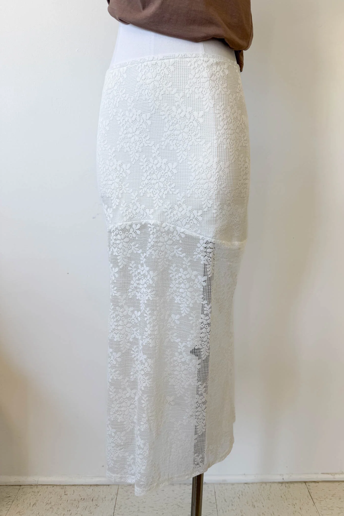 Crochet Lace Midi Skirt