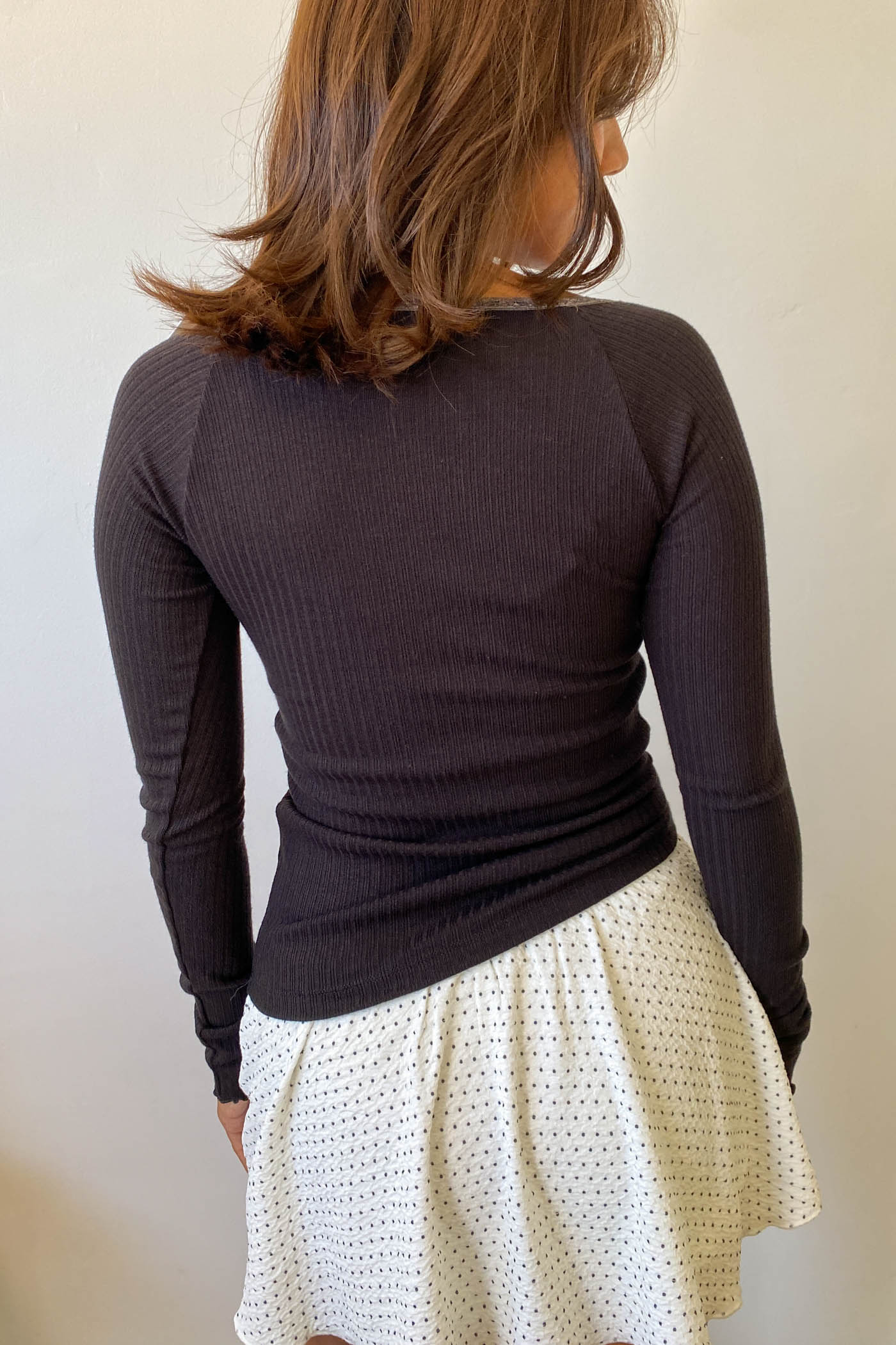 Built-In-Bra Long Sleeve Top